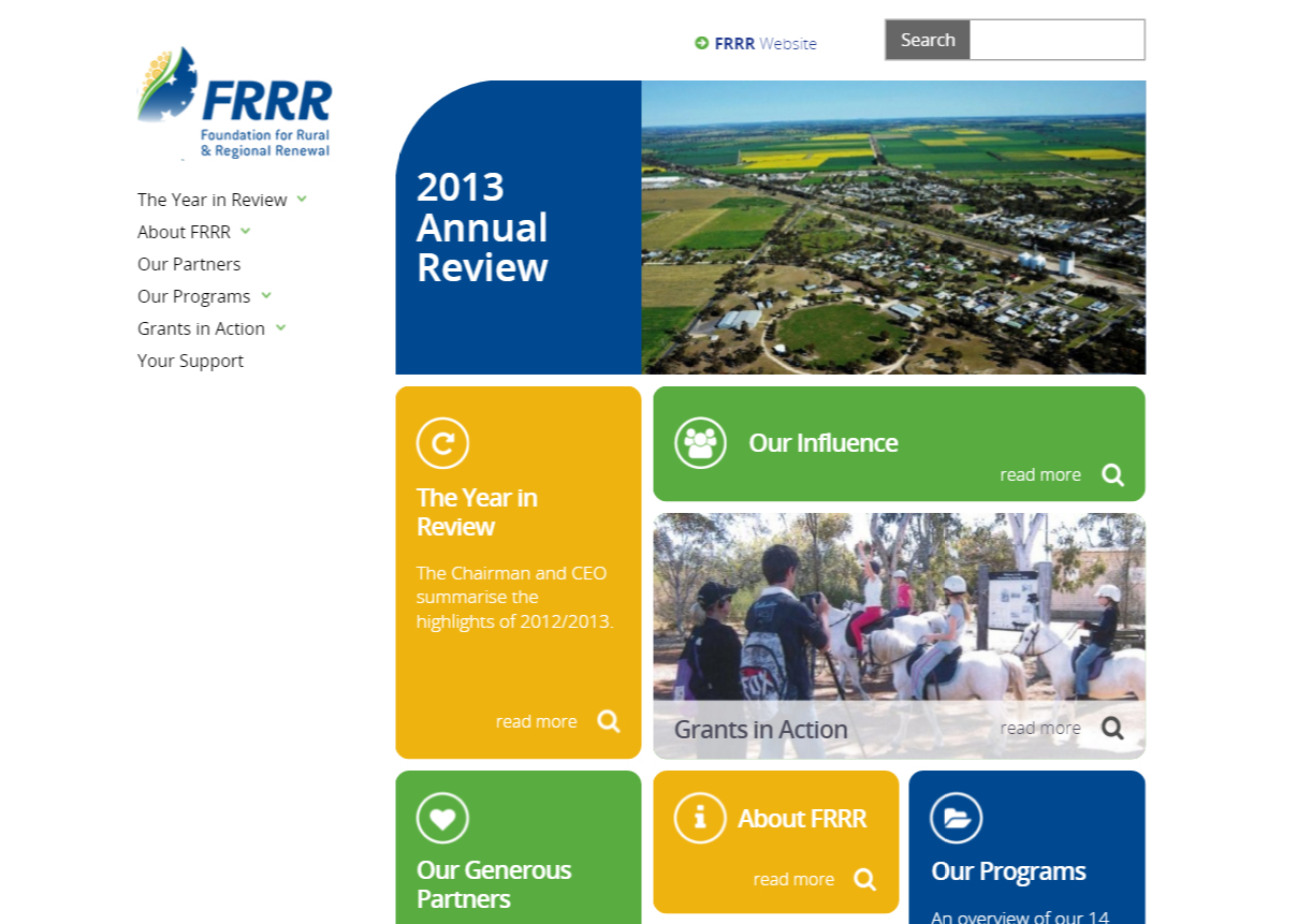 FRRR Annual Review 2013